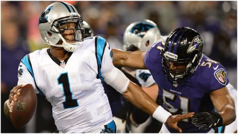 Panthers score 4 TDs on returns, beat Ravens 34-27 - The San Diego