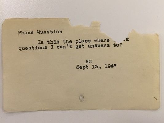 Funny questions librarians answered before the Internet 
