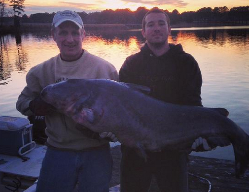 Badin Lake catfish anglers relying on Carolina rigs for big blue