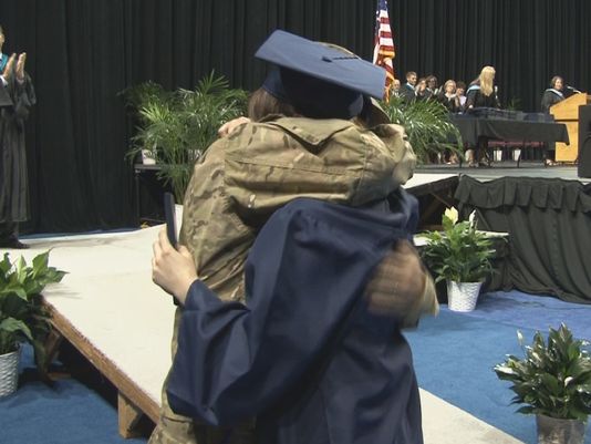 Soldier Surprises Daughter At Graduation 5909