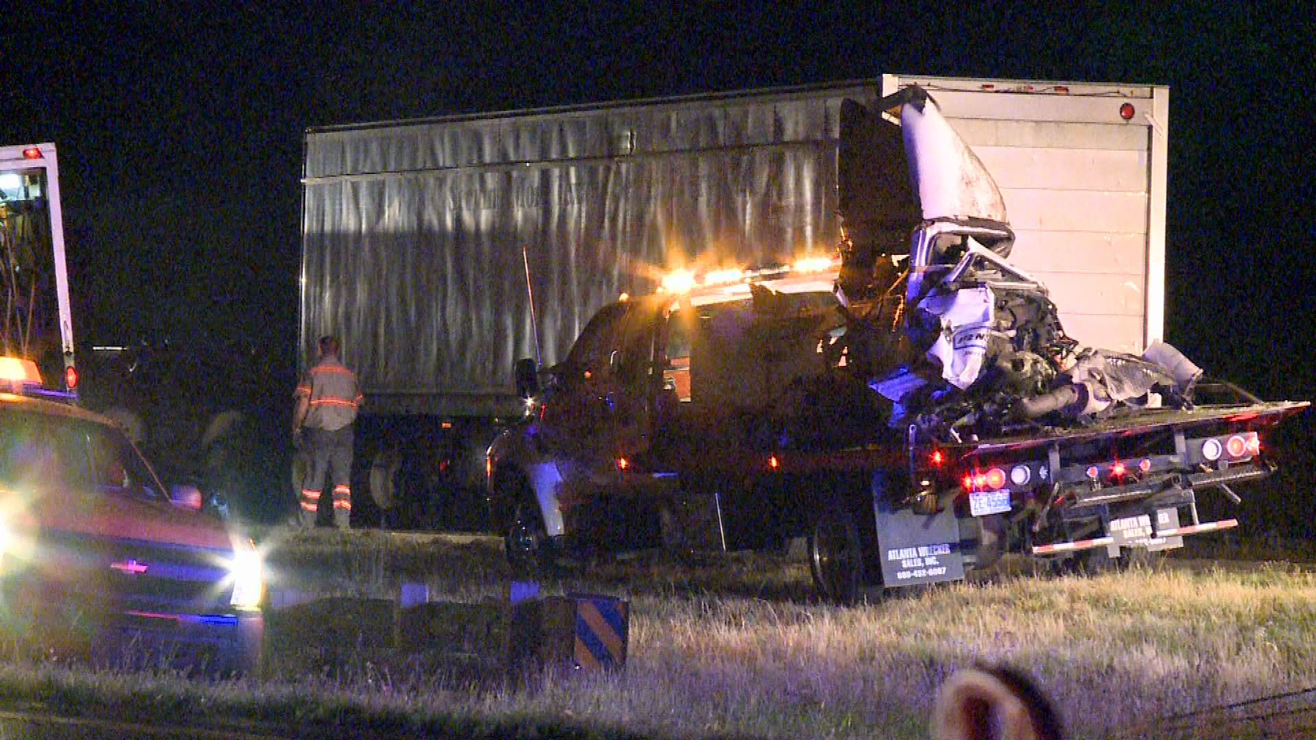 Accident Involving 2 Tractor Trailers Snarls Traffic On I 85 0699