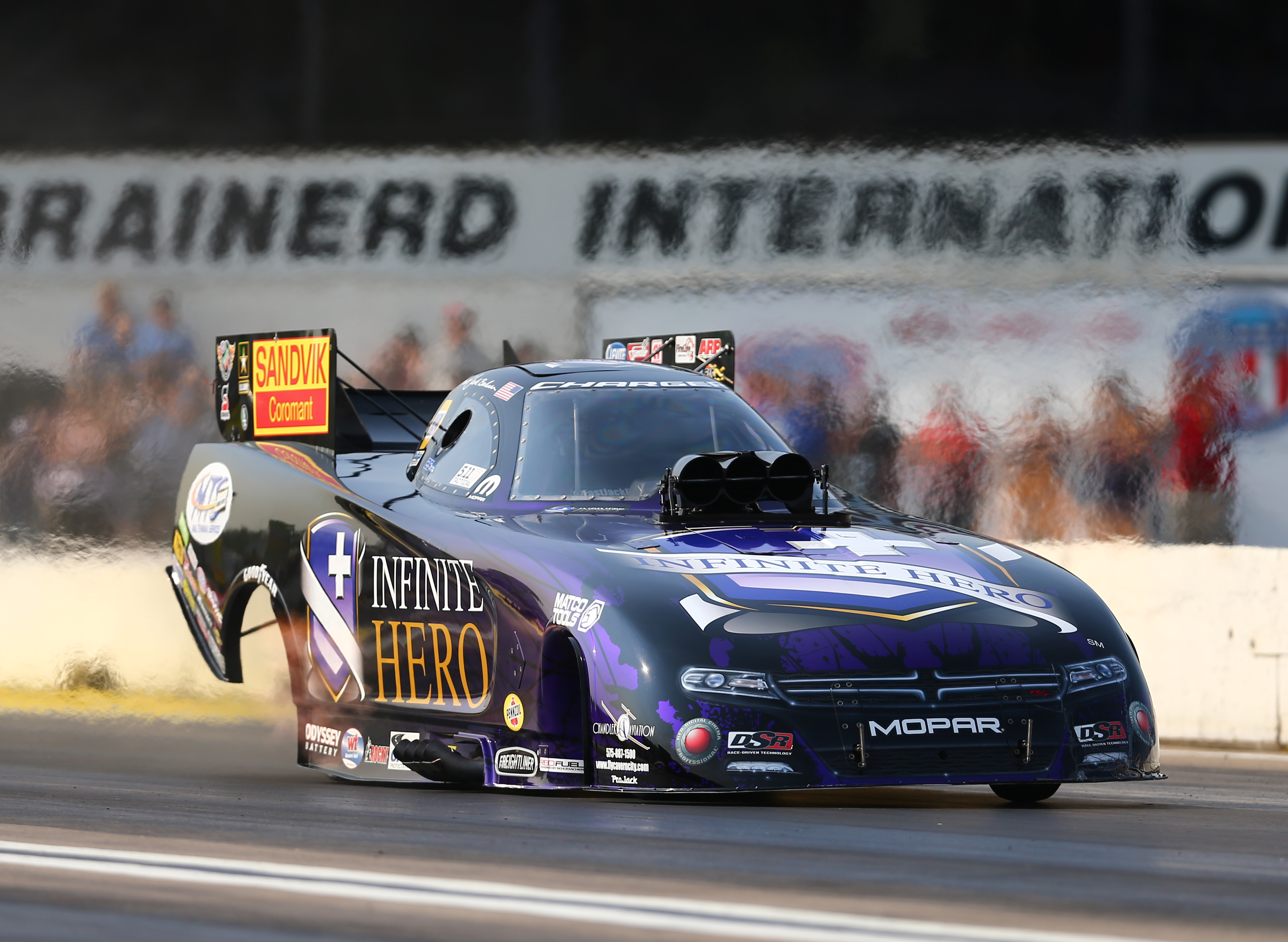 Beckman has 3rdquickest funny car run in NHRA history