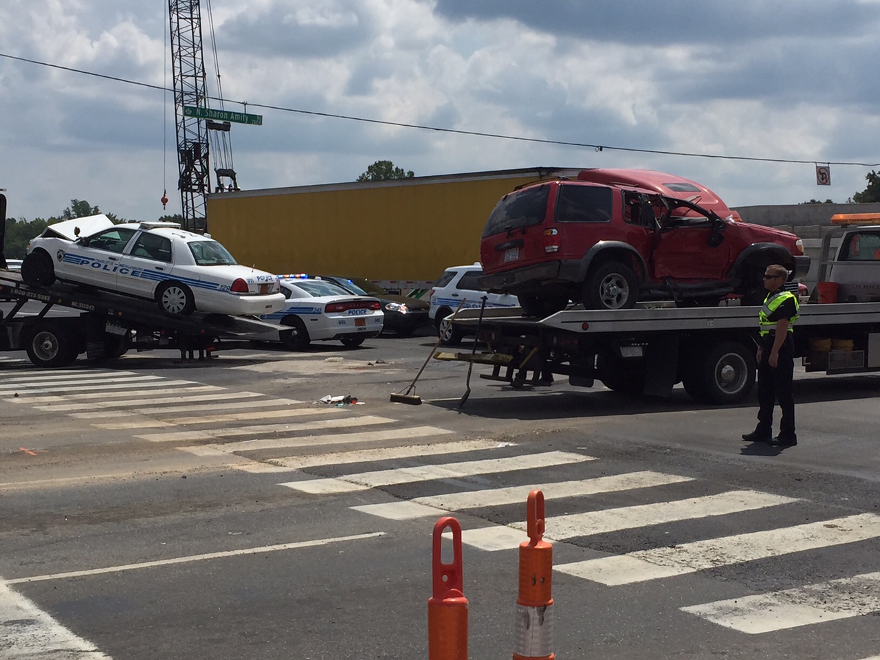 CMPD officer involved in accident on Independence Blvd