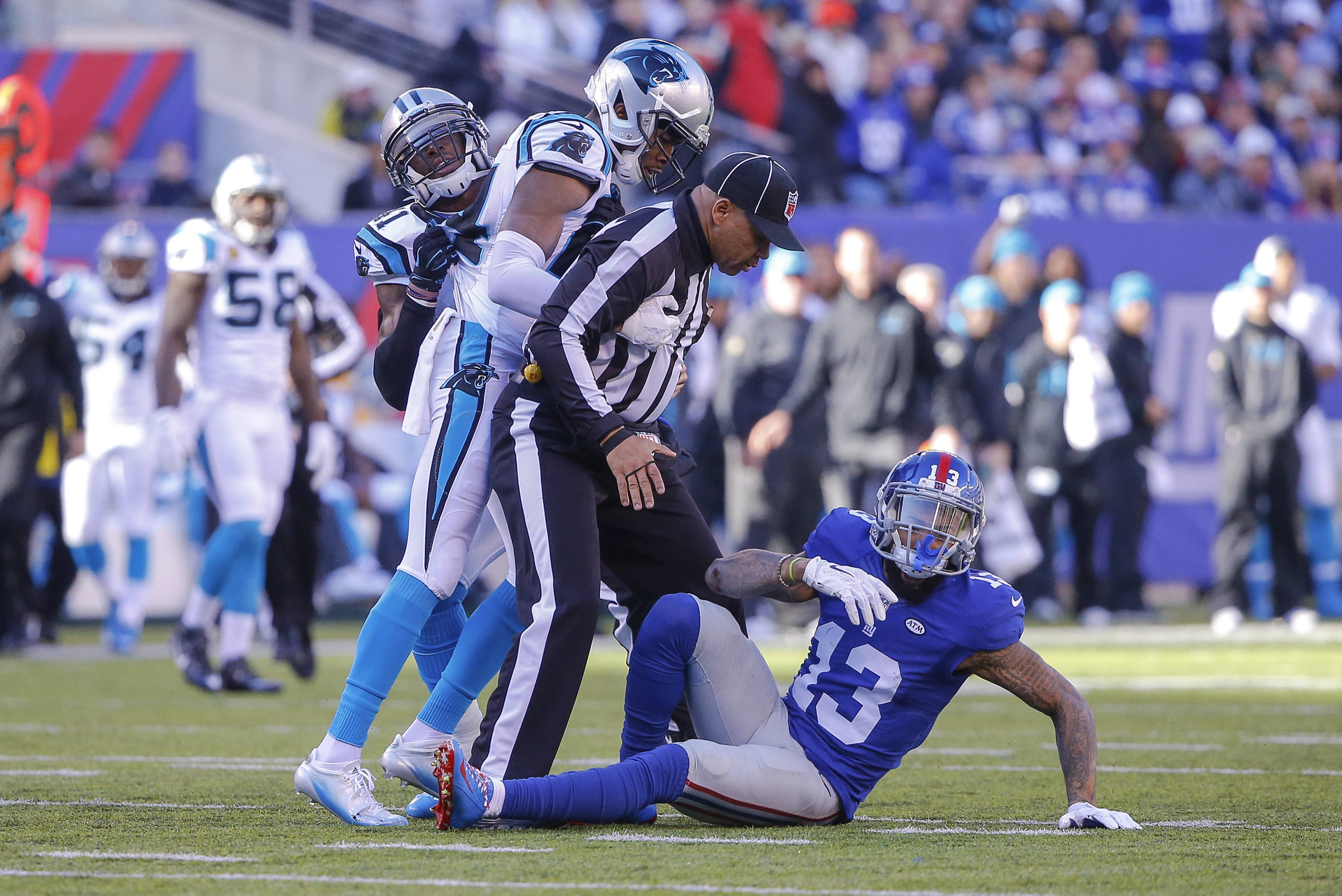 Josh Norman, Odell Beckham get heated Sunday