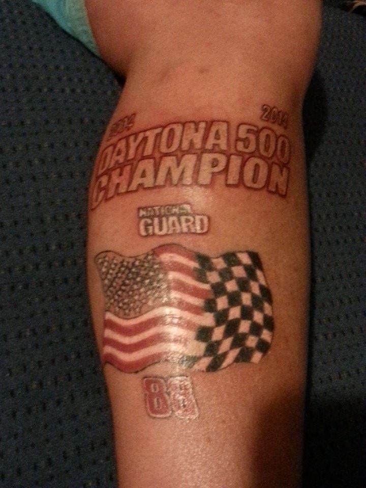 NASCAR fan shows support through tattoos 