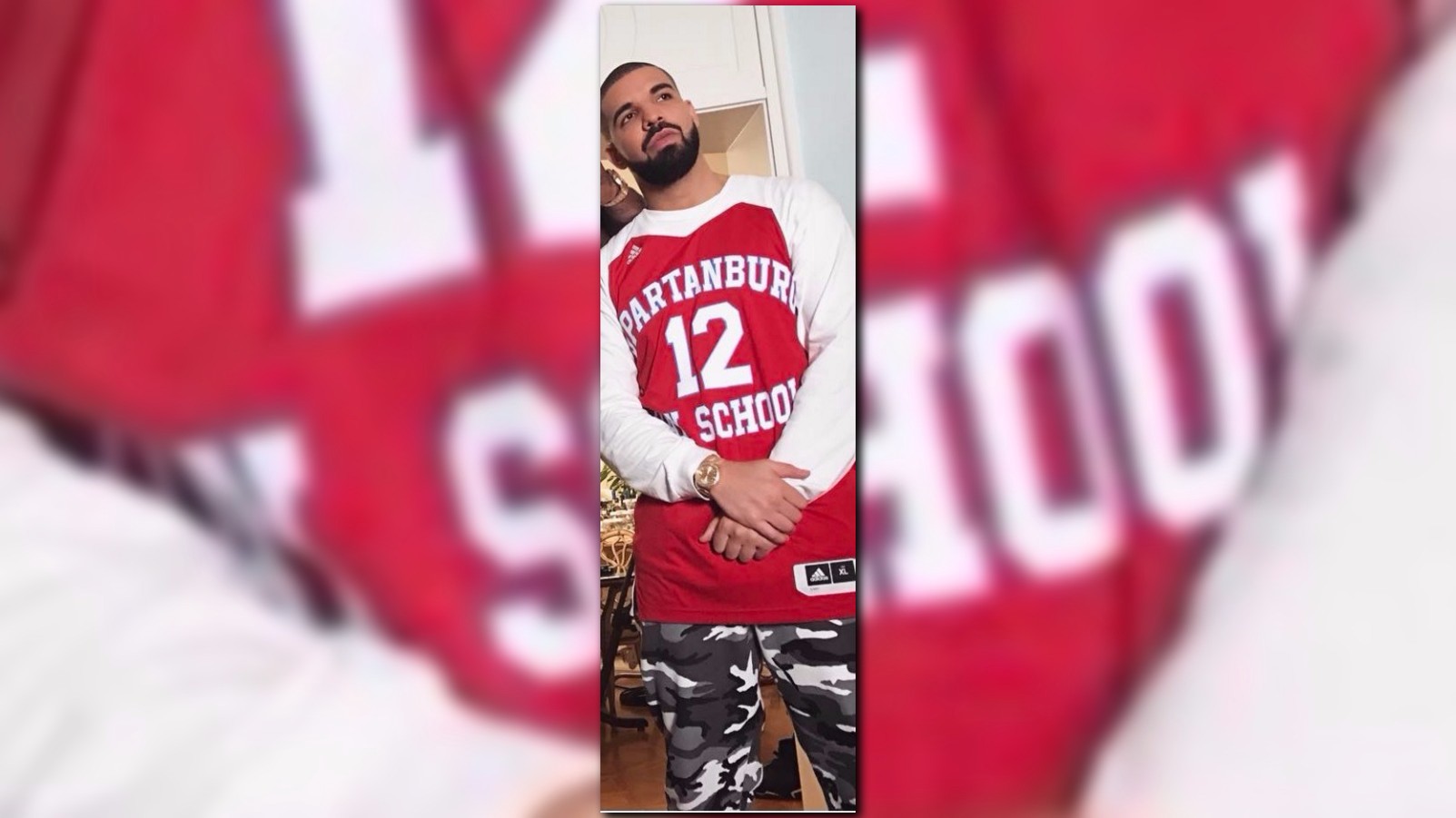 Musical Artist Drake Wears MVA Basketball Jersey - Montverde
