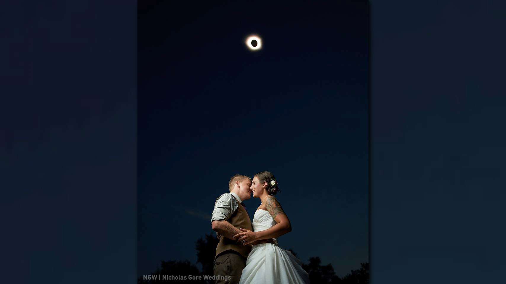 S.C. military couple married under eclipse, capture breathtaking photo