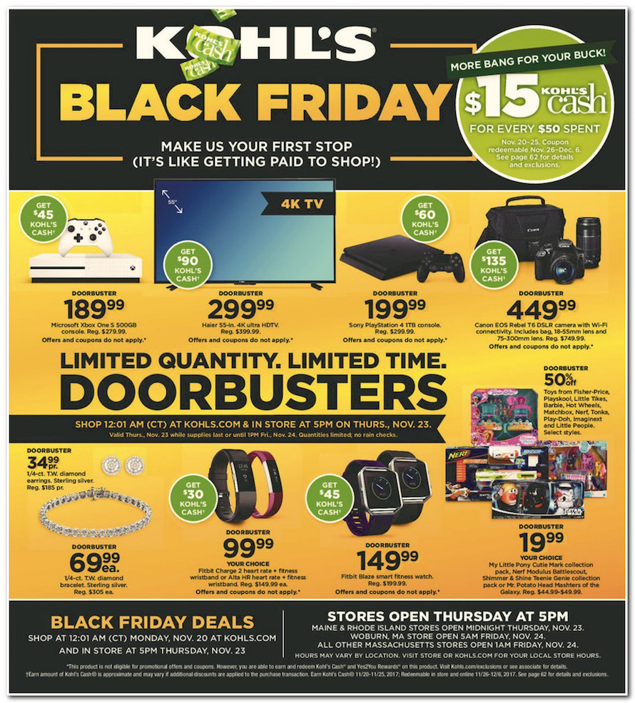 Kohl's Black Friday 2016 Doorbuster ad circular released (see all 64 pages)