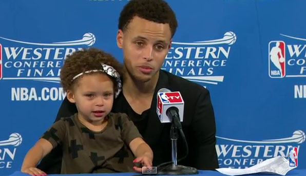 Steph Curry's adorable daughter steals the show | wcnc.com